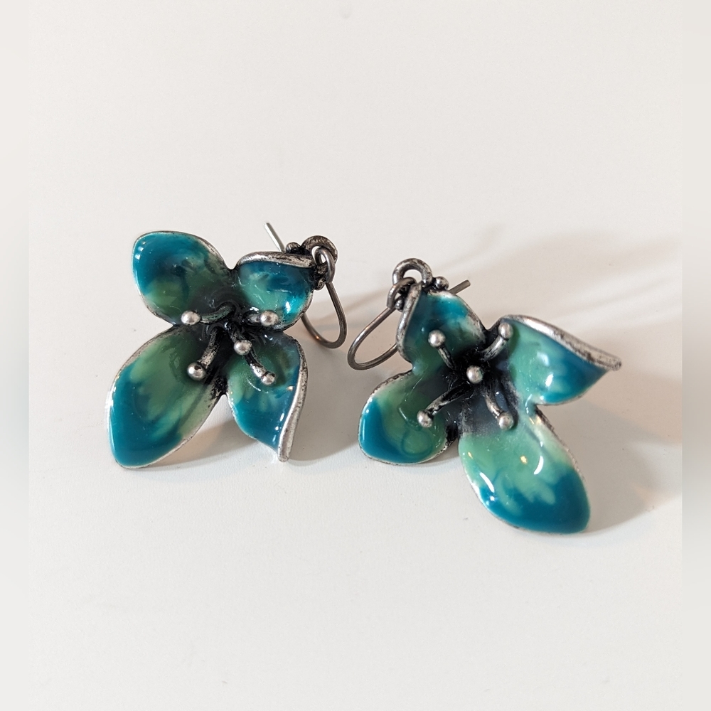 Fossil Flower Earrings